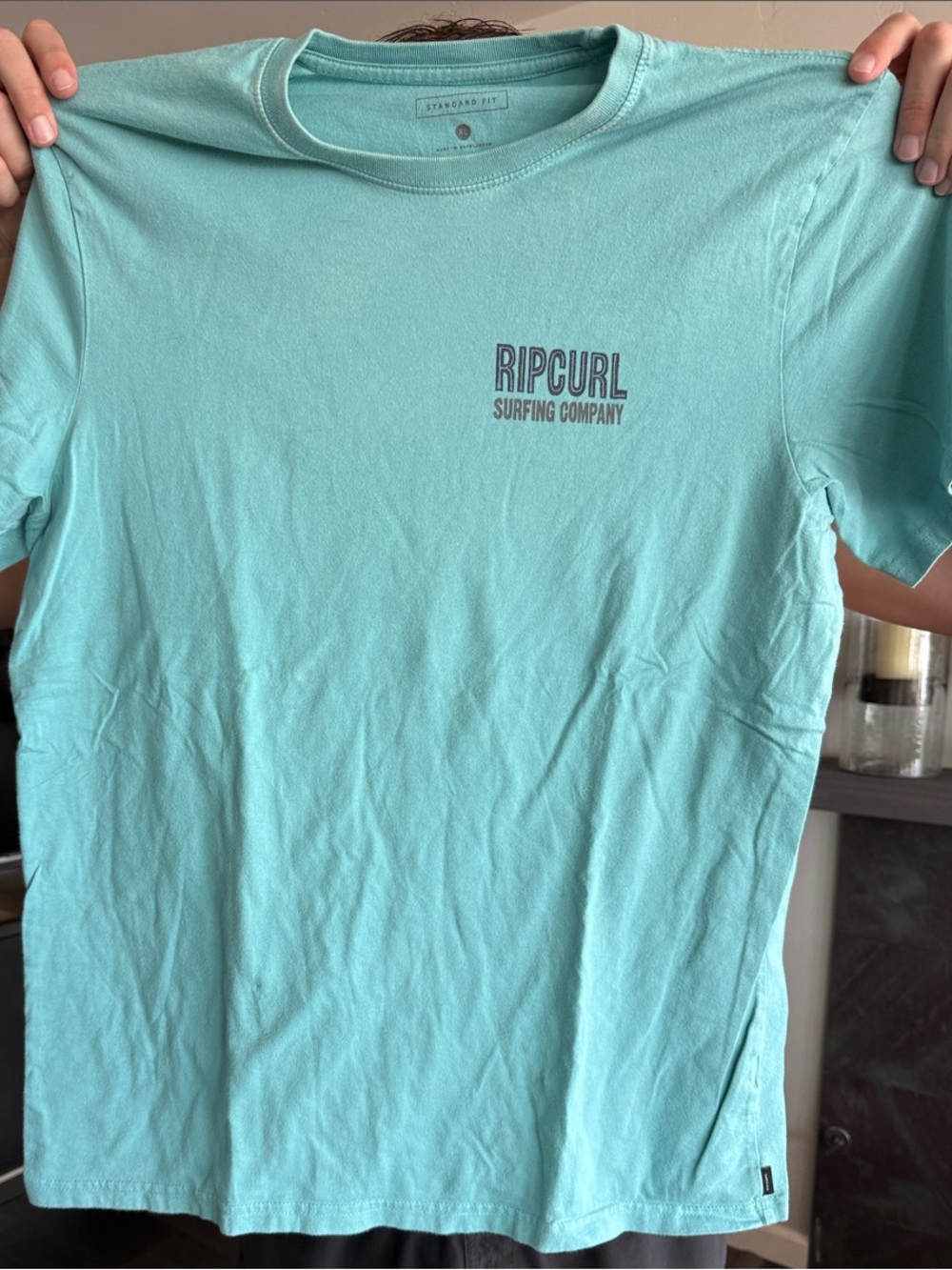 Rip Curl Light Teal Short Sleeve Logo Tee